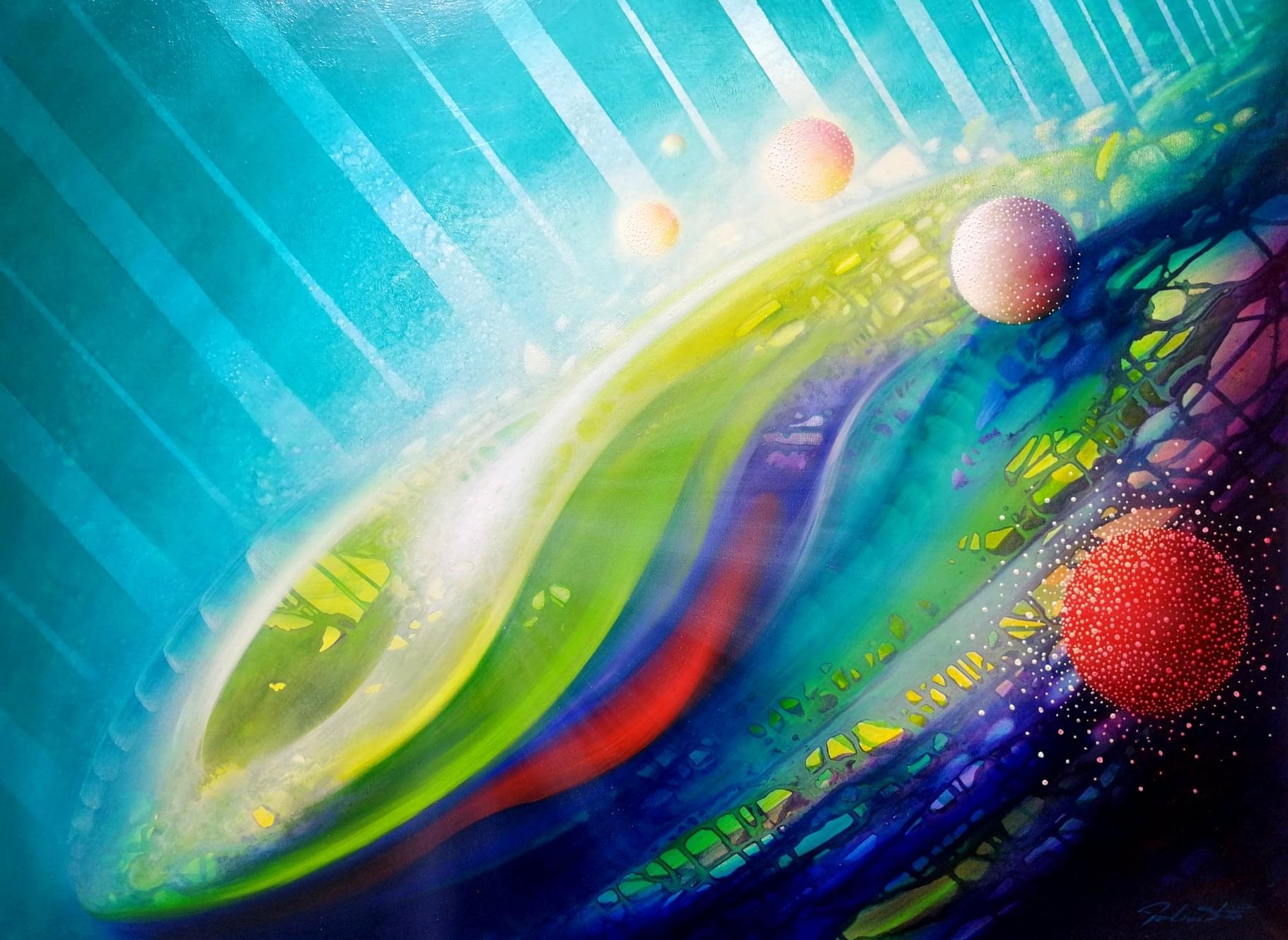 SPHERE CO (conjunction~opposition) * oil on canvas * 60 x 80cm * MMXX