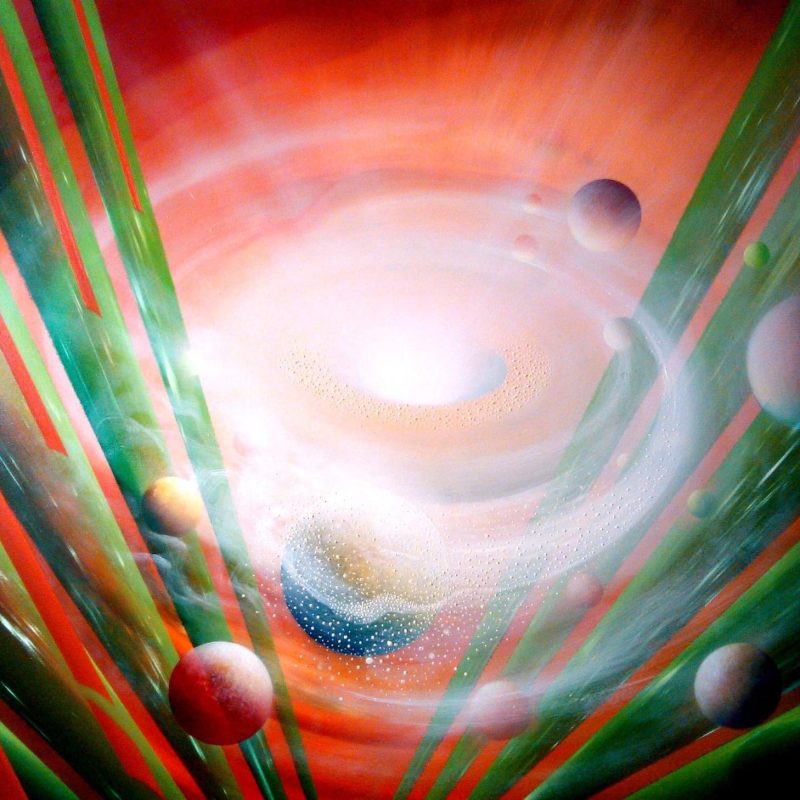 SPHERE CS ( core ~ spiral ) * oil on canvas * 70 x 90 cm * MMXVII