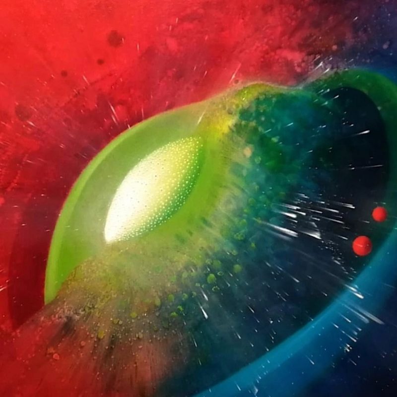 SPHERE SP (seed ~ pollen) * oil on canvas * 50x70 cm * MMXX * author : Drazen Pavlovic * Original painting with a  Certificate No.52786 * for sale